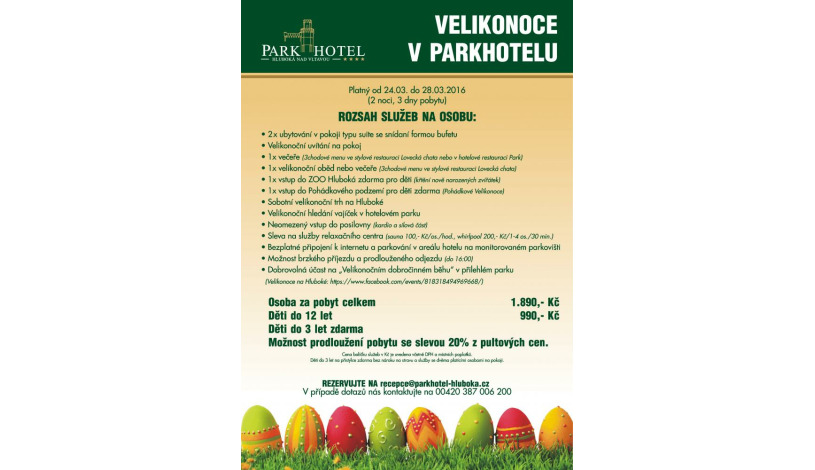 PARKHOTEL HLUBOKÁ NAD VLTAVOU Hluboká nad Vltavou